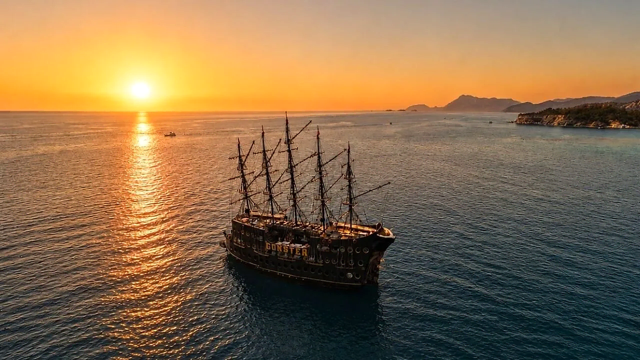 Kemer Gonster Günbatımı Tekne Turu